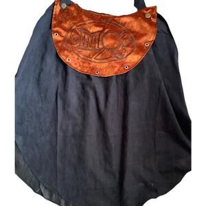 MagicQuest Cape Youth Kids M L Black Brown Wizard Great Wolf Lodge Cloak